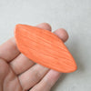 Orange textured brooch I