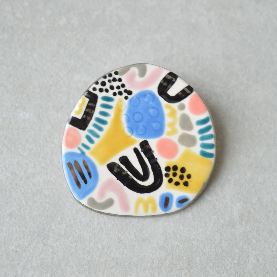 Handpainted brooch I