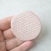 Dusky pink textured brooch I