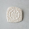 Speckled white textured brooch I