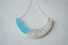 Sky blue statement necklace