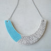 Sky blue statement necklace
