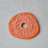 Orange textured brooch II