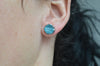 Textured stud earrings No. 2