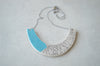 Sky blue statement necklace
