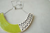 Lime green statement necklace