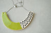 Lime green statement necklace