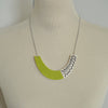 Lime green statement necklace