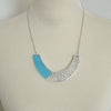 Sky blue statement necklace
