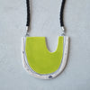 Lime green statement necklace