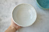 Cereal bowl (white with turquoise circles)