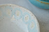 Breakfast bowl (white with turquoise ovals)