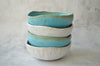 Cereal bowl (white with turquoise circles)