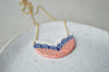 Bra necklace - red/blue I