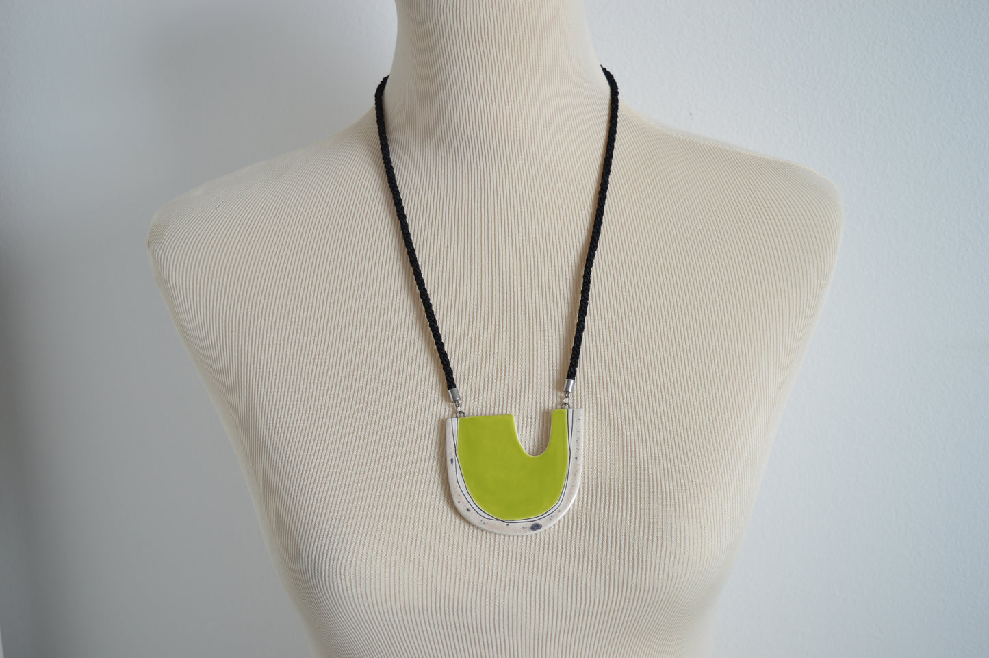 Lime green statement necklace