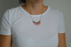 Bra necklace - red/blue I