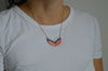 Bra necklace - red/blue I