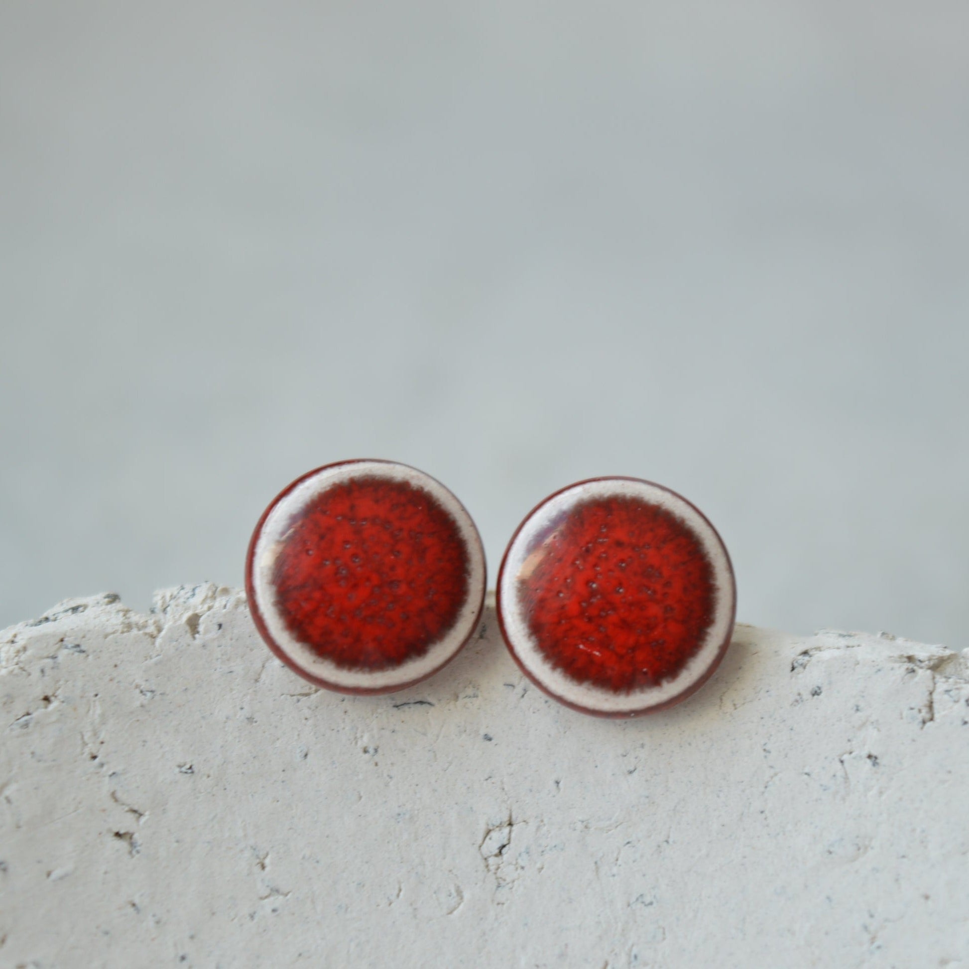 ceramic stud earrings