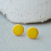 Stud earrings - Lemon yellow