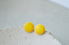 Stud earrings - Lemon yellow