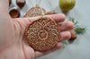 Earthy ceramic ornaments // Christmas decorations - set of 3