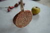 Earthy ceramic ornaments // Christmas decorations - set of 3