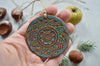Earthy Christmas ornaments // ceramic decorations - set of 3