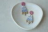 Bluebell earrings pink/blue I
