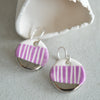 Small drop earrings - purple