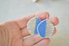 Blue kite earrings