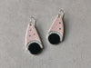 Pink geometric earrings