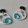 ceramic statement earrings