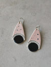 Pink geometric earrings