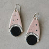 Pink geometric earrings