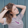 Ceramic statement necklace - Purple